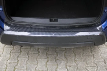 Накладка на задний бампер EuroCap (ABS, под карбон)