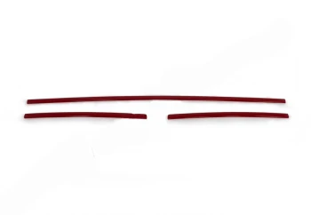 Накладки на решетку бампера (3 шт, красный)