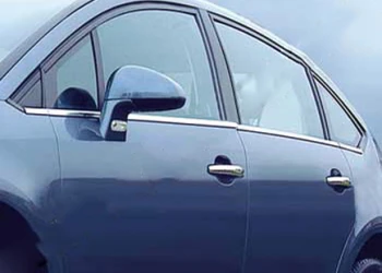 Наружняя окантовка стекол (нерж.) Hatchback, OmsaLine - Итальянская нержавейка