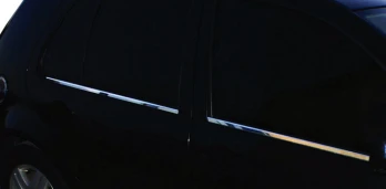 Наружняя окантовка стекол (4 шт, нерж) Carmos - Турецкая сталь