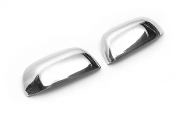 Накладки на дзеркала варіант 1 (2 шт.) Carmos - Турецька сталь