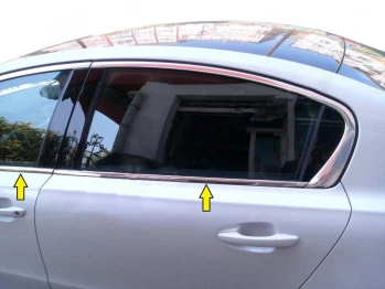 Нижняя окантовка стекол (Sedan, нерж)
