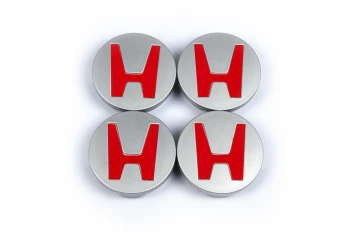Honda 58.5 мм V2 красный логотип (4 шт)