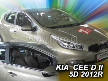 Д/в Kia Cee`d 2012+ 5D (вставні, 2шт) (Heko)