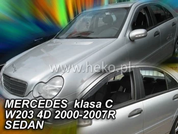 Д/в Mercedes C-class W-203 2000-2007 4D (вставні, 4шт) Sedan (Heko)