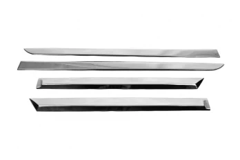 Молдинг дверний (4 шт, нерж) Sedan, OmsaLine - Італійська нержавіюча сталь