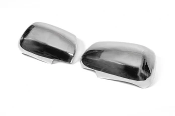 Накладки на дзеркала (2 шт, нерж) OmsaLine - Італійська нержавіюча сталь