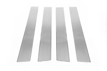 Хром дверних стійок (4 шт, нерж) OmsaLine - Італійська нержавіюча сталь