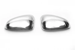 Накладки на дзеркала (2000-2010, 2 шт., нерж) AmsaLine - ABS пластик