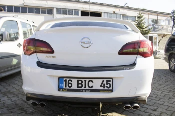 Накладка на задній бампер EuroCap (ABS, Sedan)