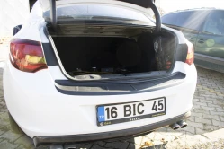 Накладка на задний бампер EuroCap (Sedan, ABS)