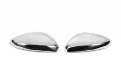 Накладки на зеркала (2 шт, нерж) Carmos - Турецкая сталь