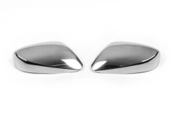 Накладки на дзеркала без вирізу під поворот (2 шт) OmsaLine - Італійська нержавіюча сталь