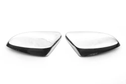 Накладки на дзеркала без вирізу під поворот (2 шт) Carmos - турецька сталь