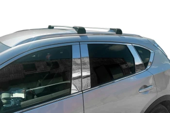 Поперечний багажник (2 шт, алюміній) Сірий колір