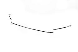 Накладки на передний бампер (2015-2018, 3 шт, нерж) OmsaLine - Итальянская нержавейка