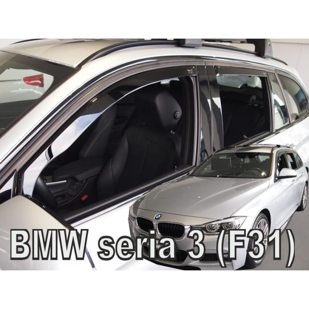 Дефлектори вікон (вітровики) BMW 3 Series F31 2012 -2018 5D Combi Heko