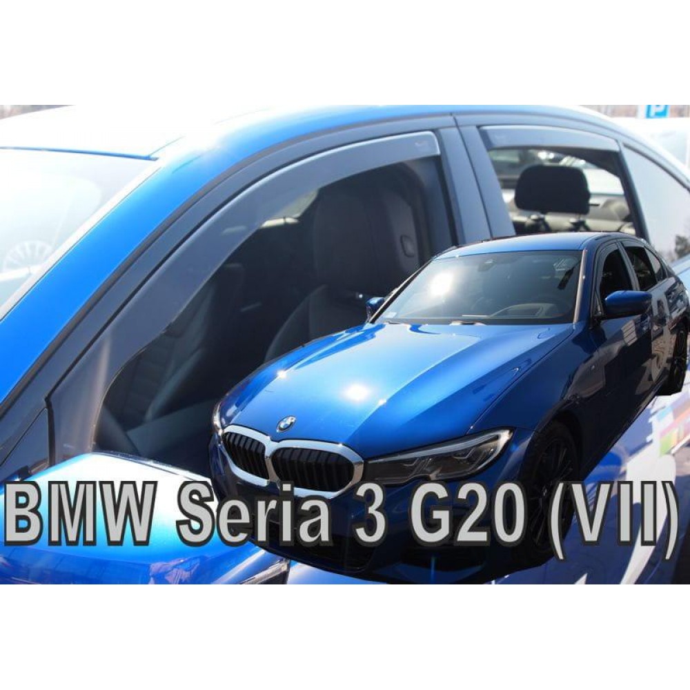 Дефлектори вікон (вітровики) BMW 3 Series G20 2018+ 4D sedan Heko