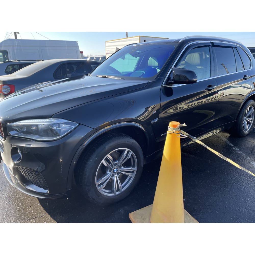 Дефлектори вікон (вітровики) BMW X5 F15 2013-2018 зХромМолдінгом HIC