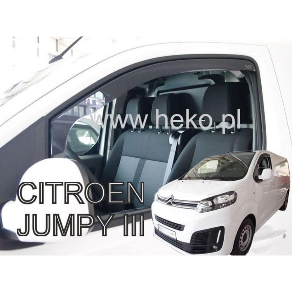 Дефлектори вікон (вітровики) Citroen Jumpy/Expert /ProAce 2016+  Vivaro 2019+ /Scudo II Heko