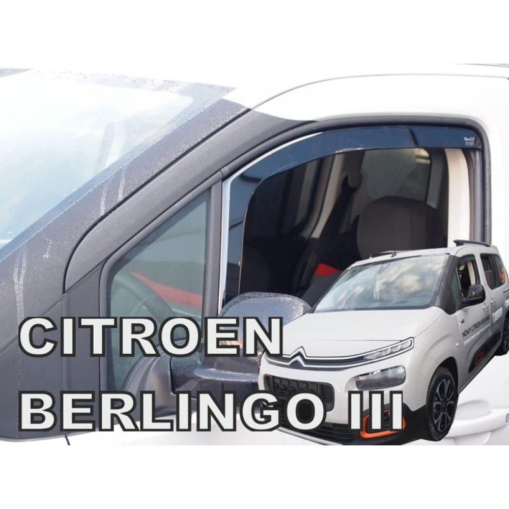 Дефлектори вікон (вітровики) Citroen Berlingo III 2018+/Partner/Rifter/ProAceCITY Combo Heko