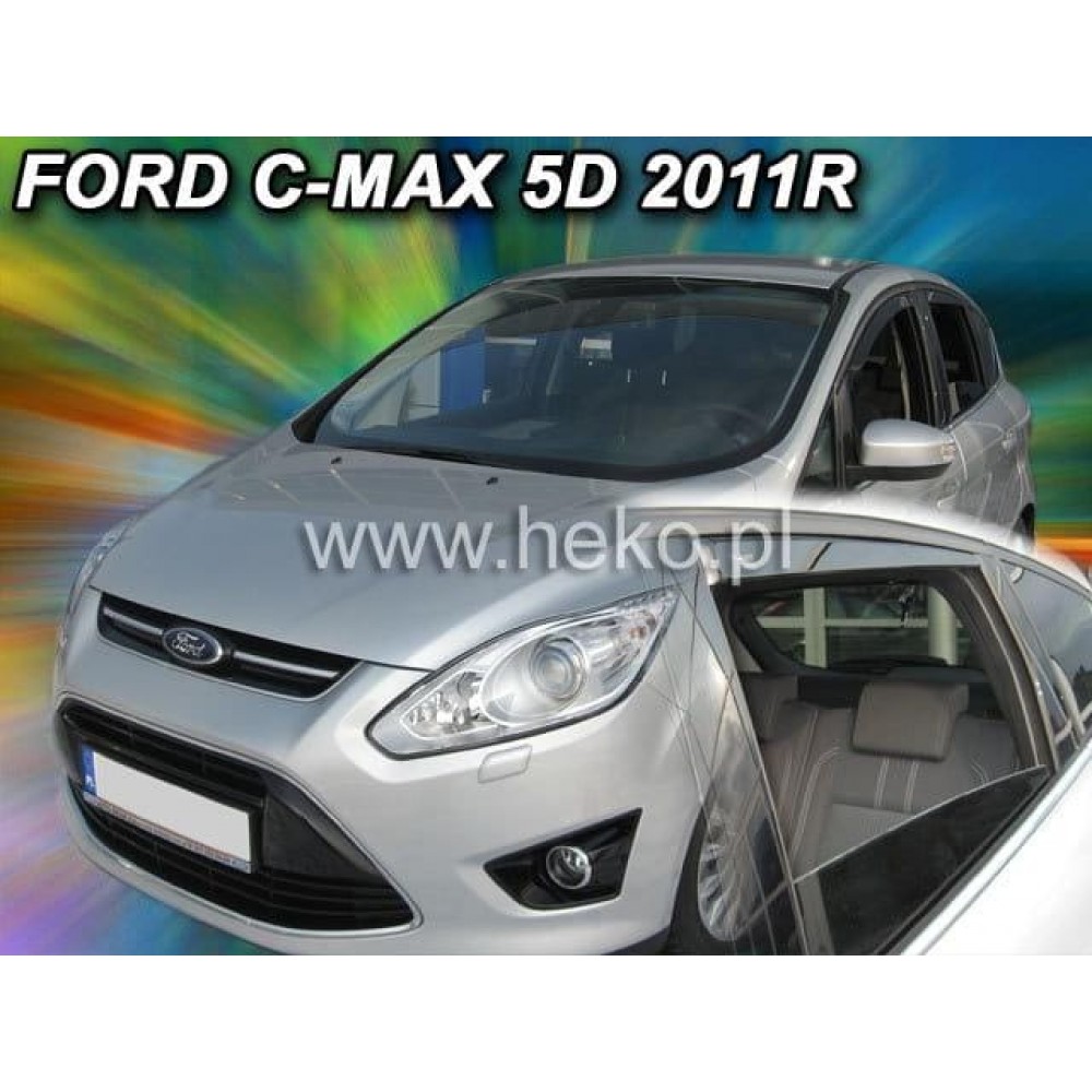 Дефлекторы окон (ветровики) Ford C-Max 2010+ Heko