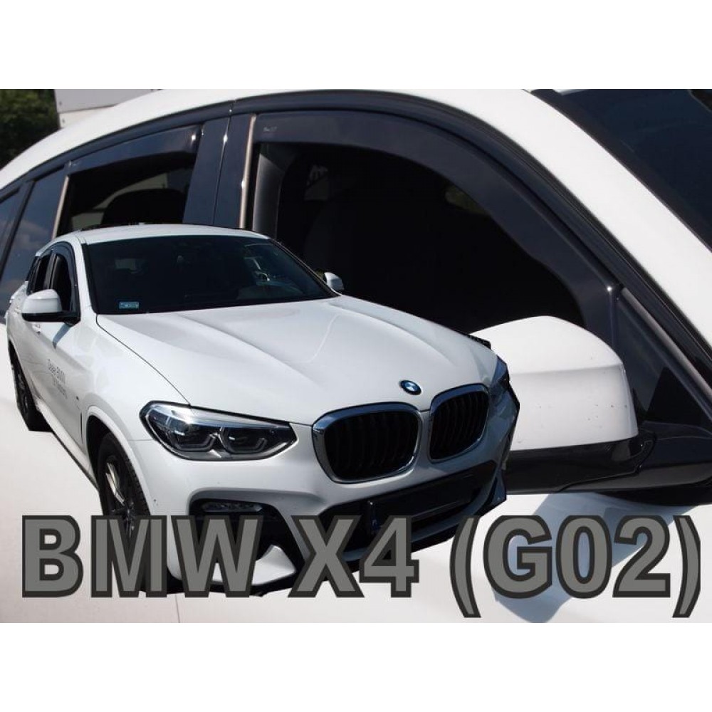Дефлектори вікон (вітровики) BMW X4 G02 2018-> 5D Heko