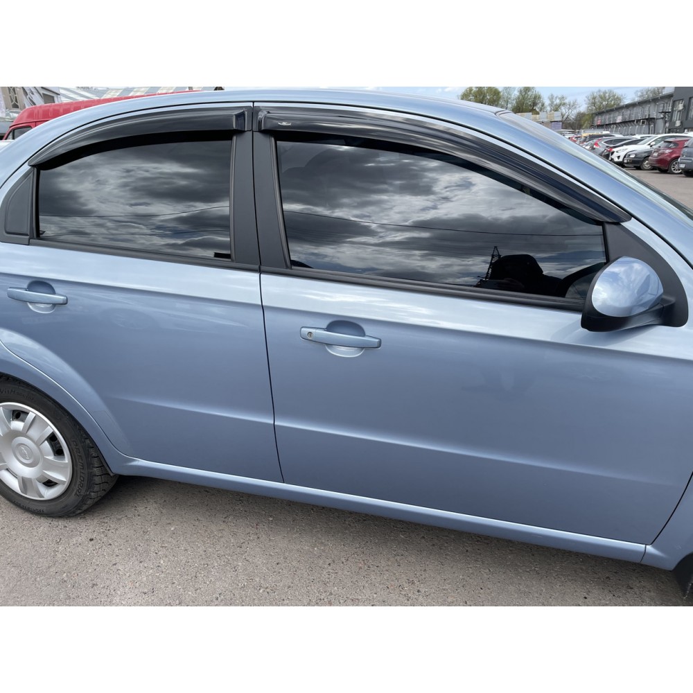 Дефлектори вікон (вітровики) Chevrolet Aveo 2006-2012 4D SedanHIC
