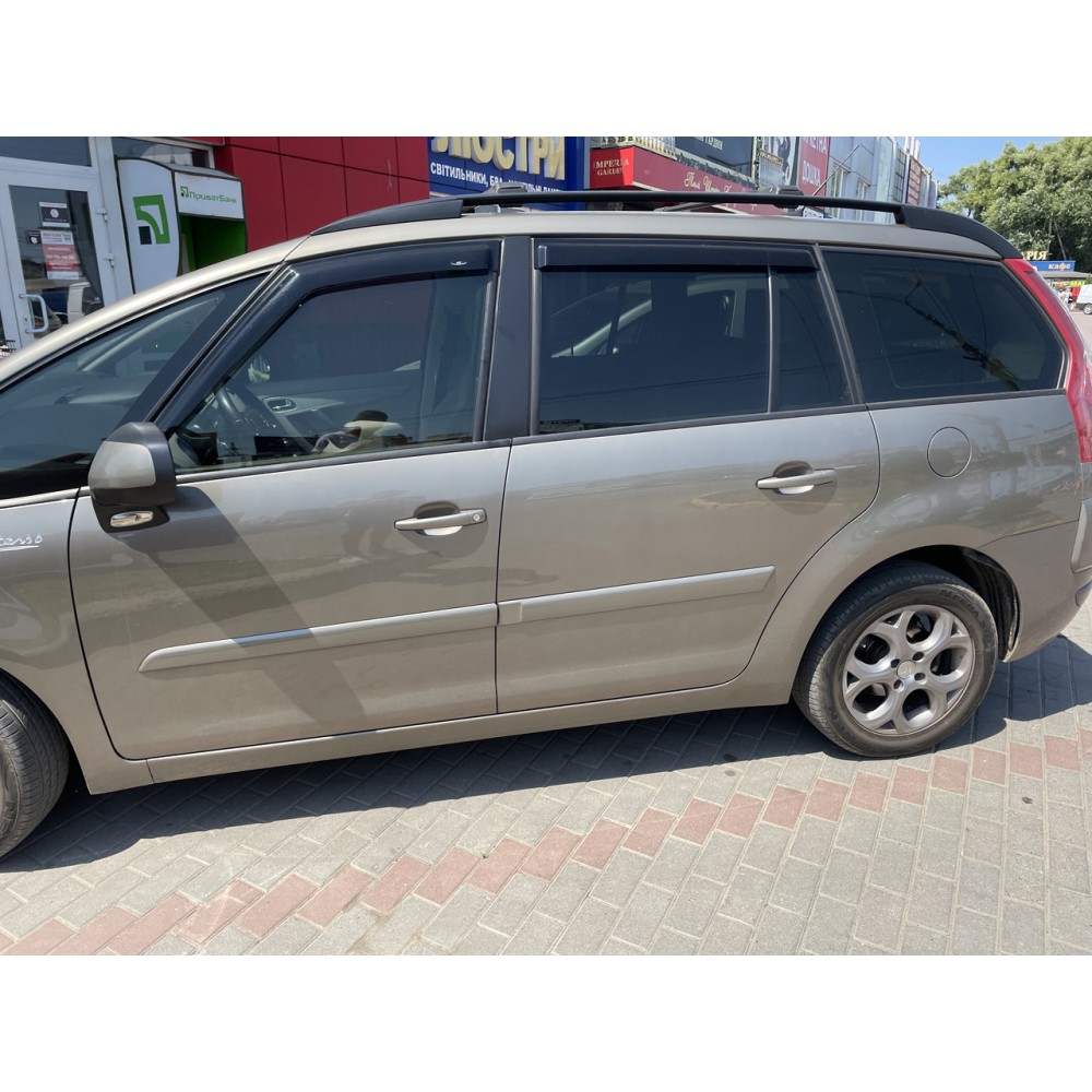 Дефлектори вікон (вітровики) Citroen C4 Grand Picasso 2006-2013 HIC