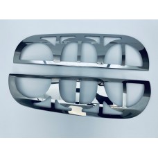 Накладки на стопи для Fiat Doblo 2006-2008 (Хром-нерж, 2шт) TAN24