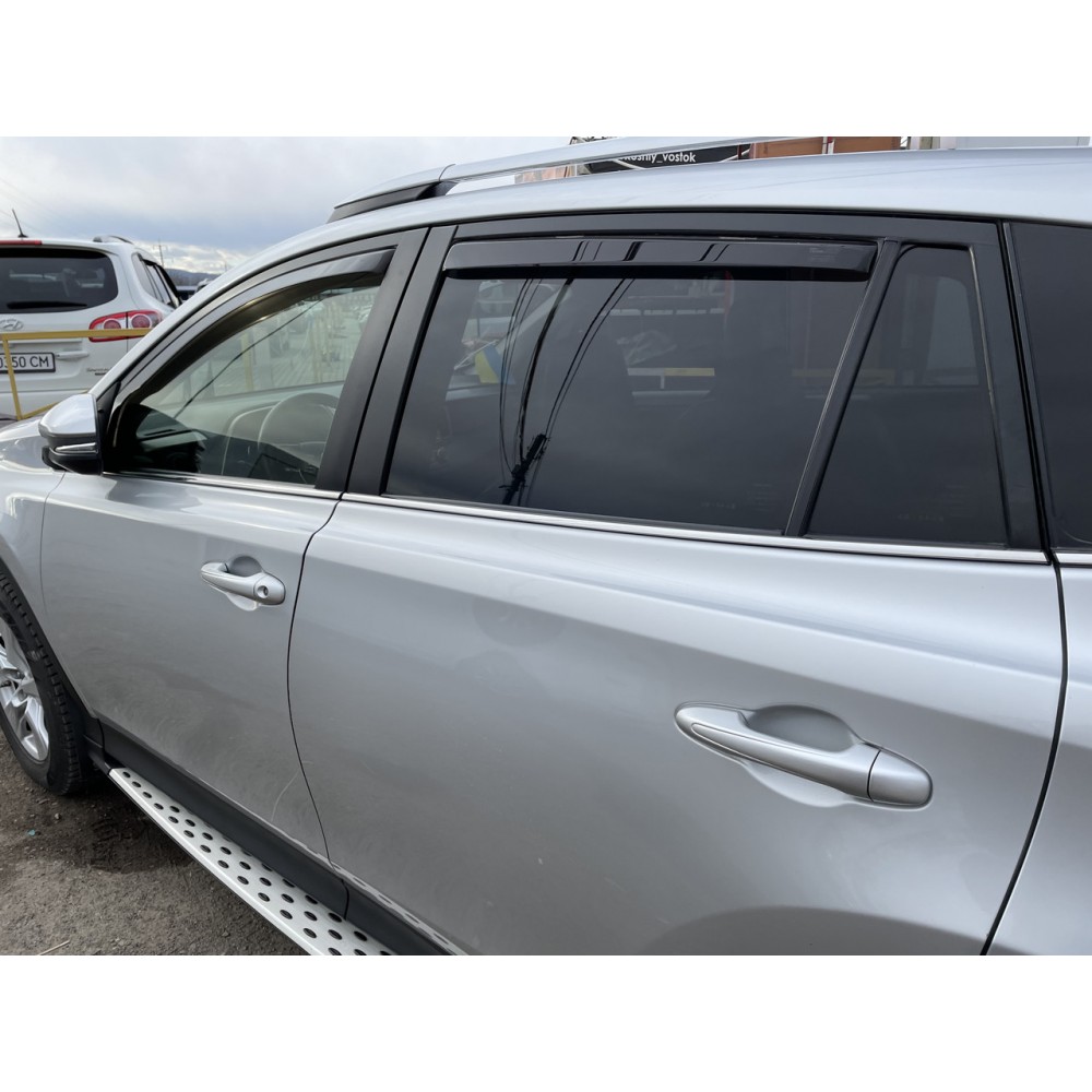 Дефлектори вікон (вітровики) Toyota RAV-4 2013-2019 Heko