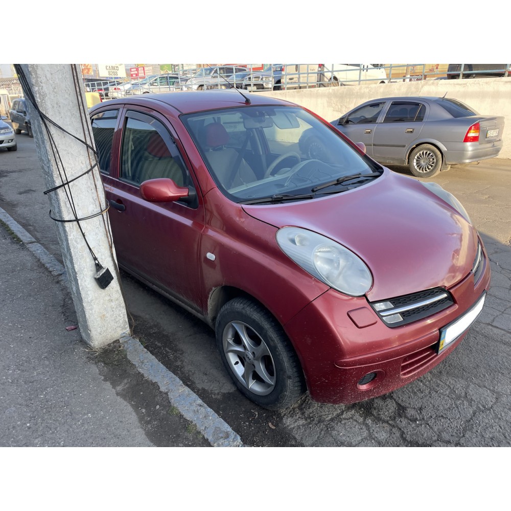 Дефлектори вікон (вітровики) Nissan Micra (K12) 2003-2010 Heko