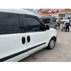 Дефлектори вікон (вітровики) Fiat Doblo 2010+ (вставні) HIC