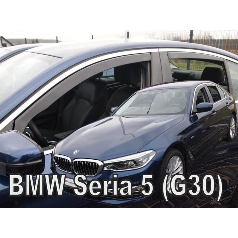 Дефлектори вікон (вітровики) BMW 5 Series G30 2017+ Sedan Heko