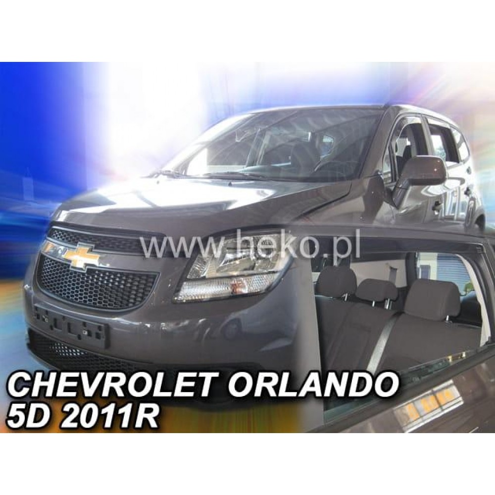 Дефлекторы окон (ветровики) Chevrolet Orlando 2010-2018 Heko