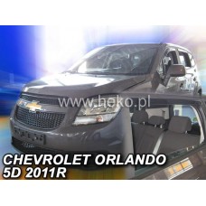 Дефлекторы окон (ветровики) Chevrolet Orlando 2010-2018 Heko