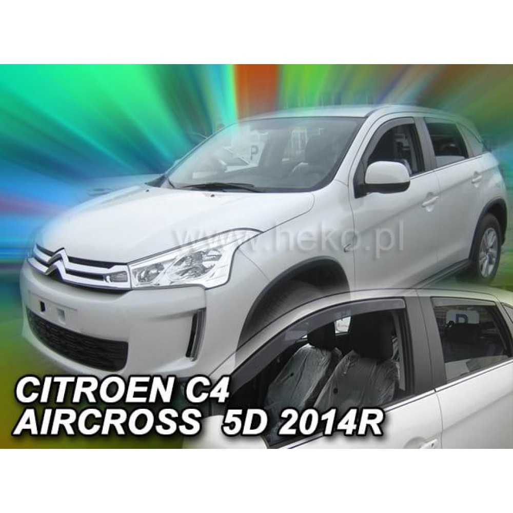Дефлектори вікон (вітровики) Citroen C4 Aircross 2012+ Heko
