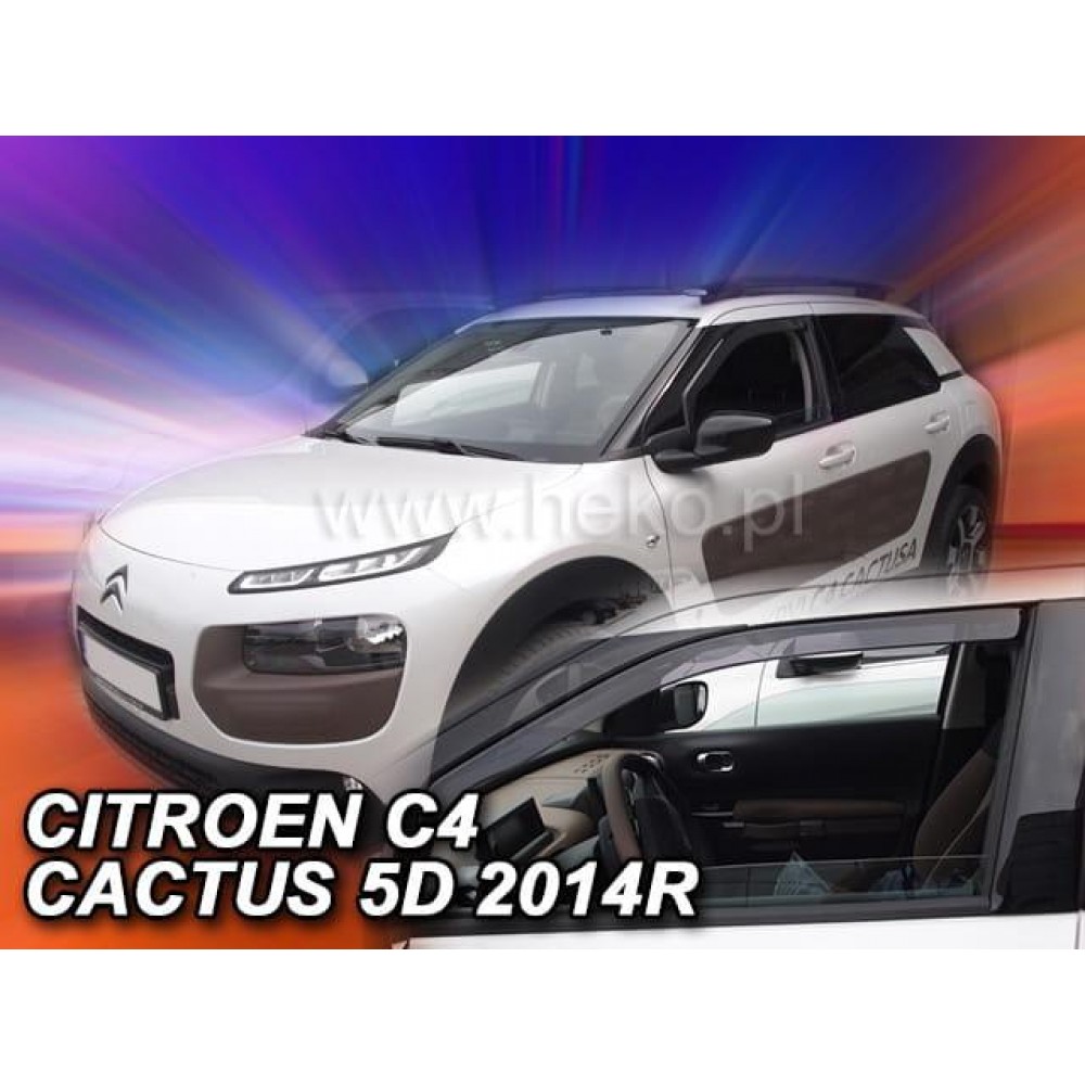 Дефлекторы окон (ветровики) Citroen C4 Cactus 2014+ 5D Heko