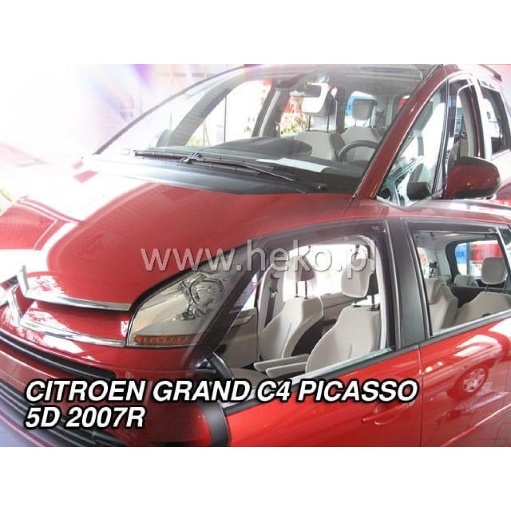 Дефлекторы окон (ветровики) Citroen C4 Grand Picasso 2006-2013 5D Heko