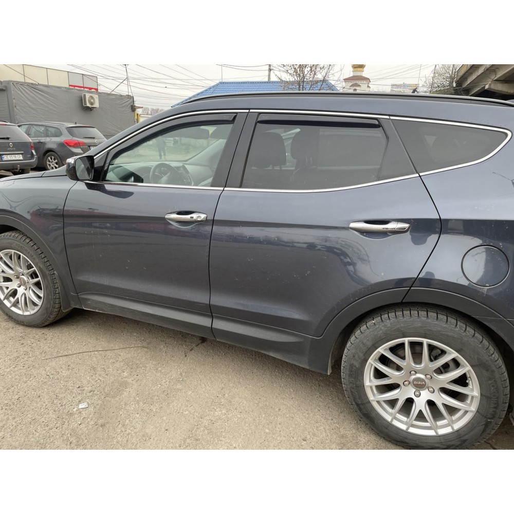 Дефлектори вікон (вітровики) Hyundai Santa Fe 2012-2018 Heko