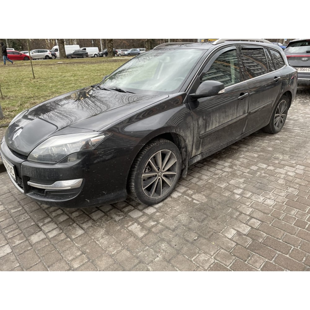 Дефлектори вікон (вітровики) Renault Laguna III Grandtour 2007-2015 (вставні, 4шт)  Heko