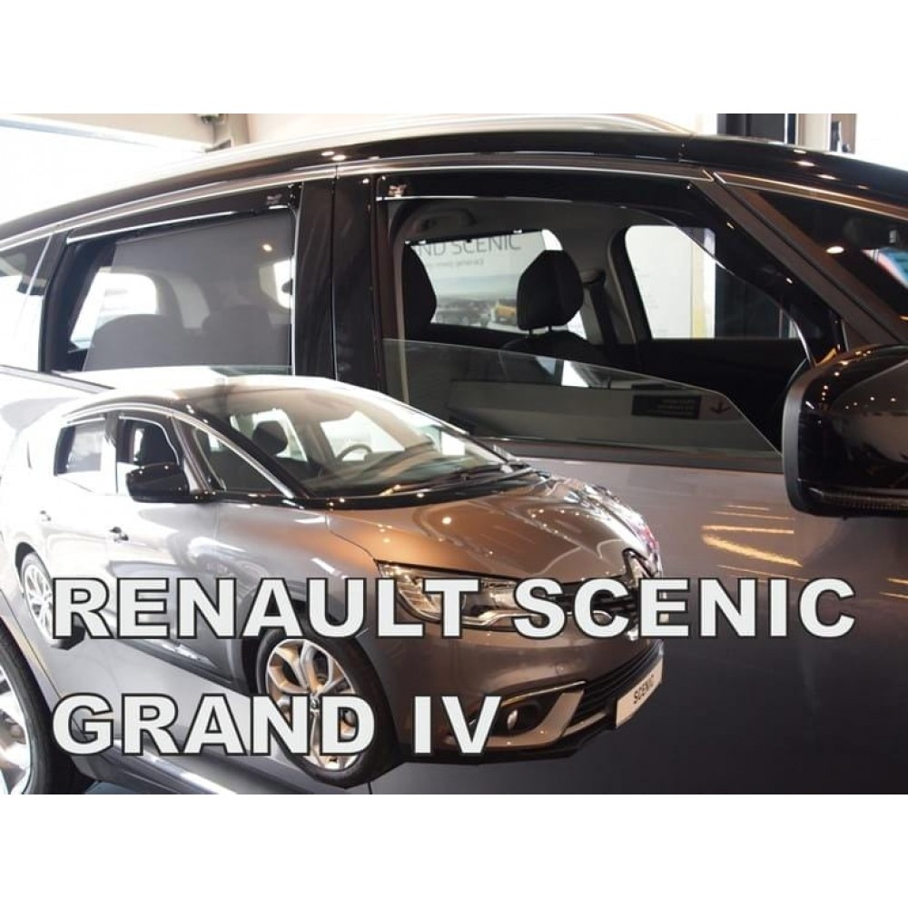Дефлекторы окон (ветровики) Renault Scenic IV 2017+ Grand Heko