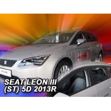Дефлекторы окон (ветровики) Seat Leon ST 2014-2020 Heko