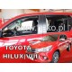 Дефлектори вікон (вітровики) Toyota Hilux 2015+ Heko
