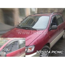 Дефлектори вікон (вітровики) Toyota Picnic 1996-2001 5D Heko