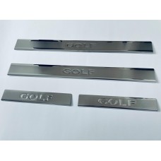 Накладки на пороги для Volkswagen Golf IV 1998-2004 (хром-нерж, 4шт) TAN24