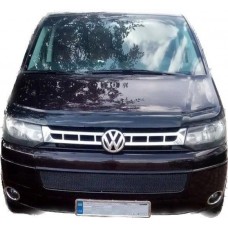 Накладки на решетку для Volkswagen T5 2010-2014 (Хром-нерж, 2шт) TAN24
