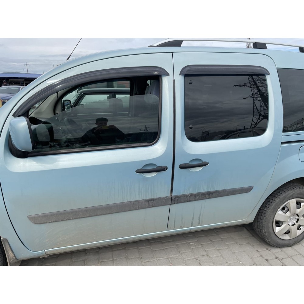 Дефлектори вікон (вітровики) Renault Kangoo II 2008-2020 5D 5-тиДверні, 4шт HIC
