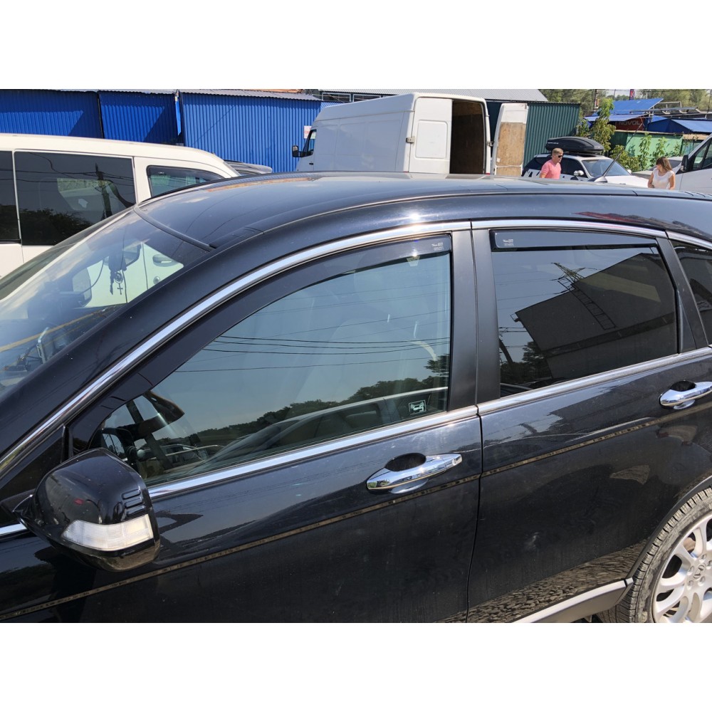 Дефлекторы окон (ветровики) Honda CR-V III 2007-2012 Heko
