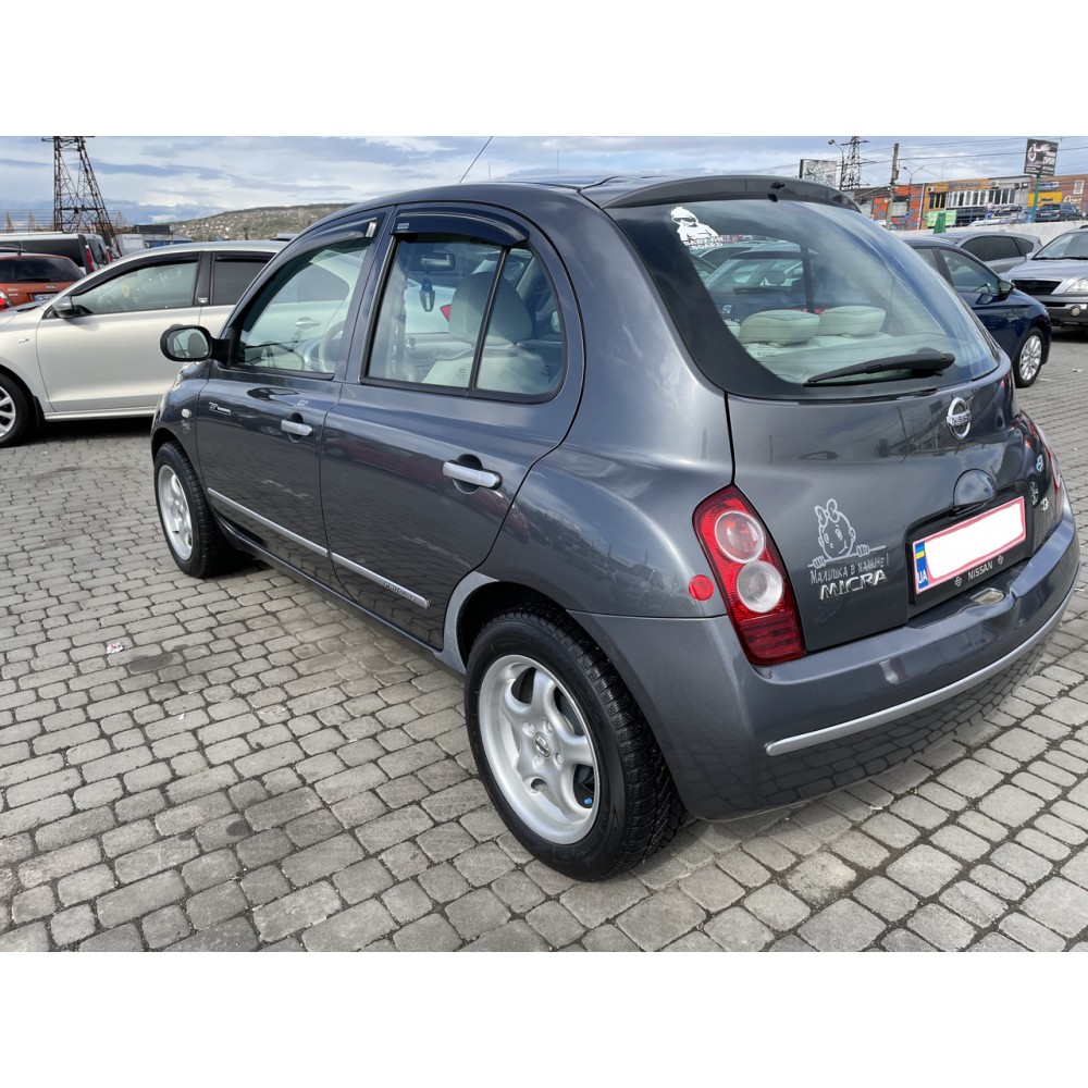 Дефлектори вікон (вітровики) Nissan Micra (K12) 2003-2010 HIC